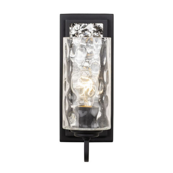 Hammer Time Carbon and Polished Stainless One-Light Wall Sconce, image 2