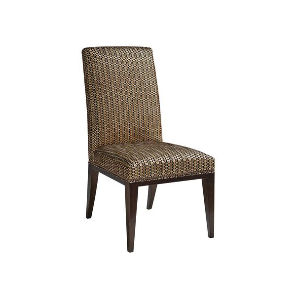Brown Leather Dining Chair, image 1