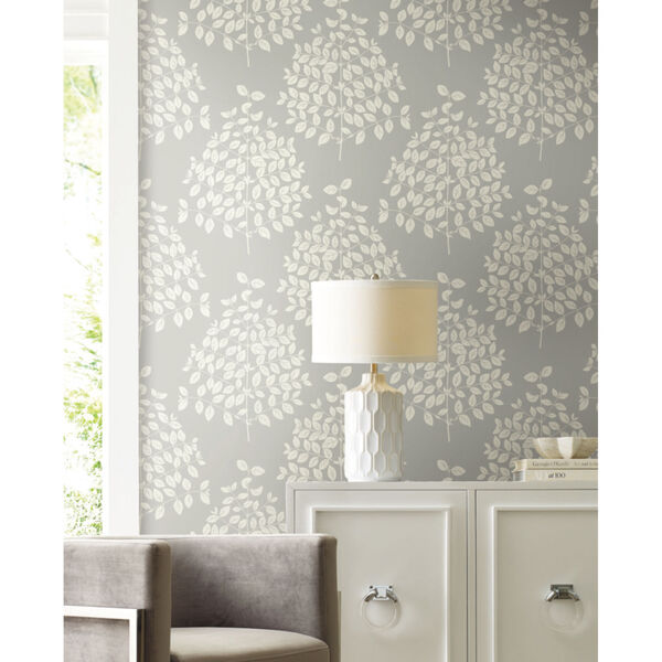 Candice Olson Modern Nature 2nd Edition Pearl Gray Tender Wallpaper, image 1