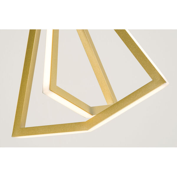Gianna Gold One-Light Integrated LED Pendant, image 3