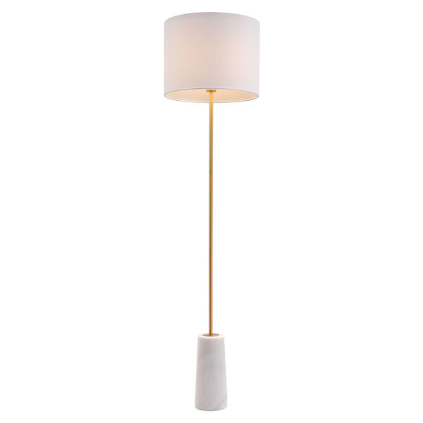 Titan White and Gold One-Light Floor Lamp, image 4