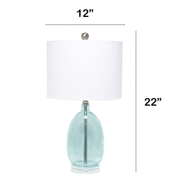 Cerise Clear Blue One-Light Table Lamp, image 3