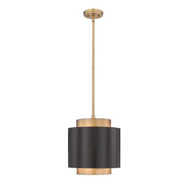 Harlech Bronze Rubbed Brass One-Light Pendant with Bronze Rubbed Brass Steel Shade, image 1