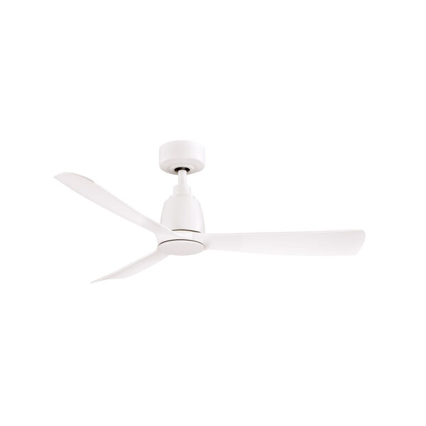 Kute Matte White 44-Inch Ceiling Fan, image 1