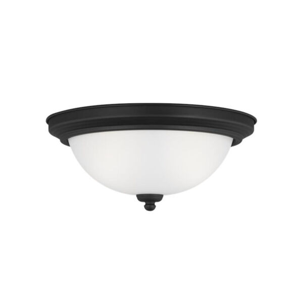 Geary Midnight Black Two-Light Ceiling Flush Mount without Bulbs, image 2
