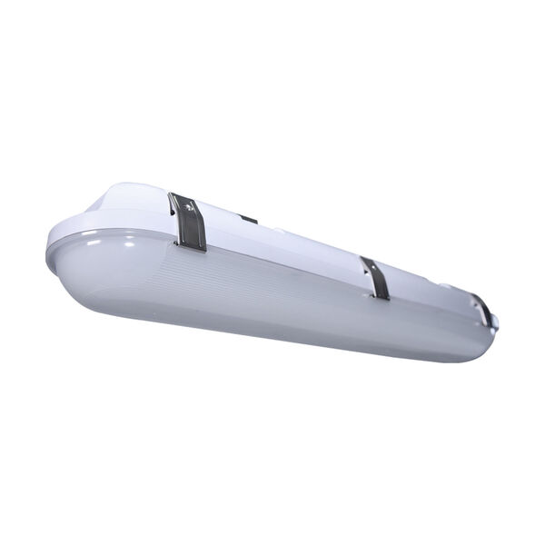 Gray 2 Ft. LED Vapor Tight Linear Fixture with Integrated Microwave Sensor, image 1