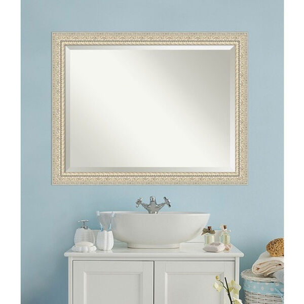 Fair Baroque Cream 46-Inch Bathroom Wall Mirror, image 4