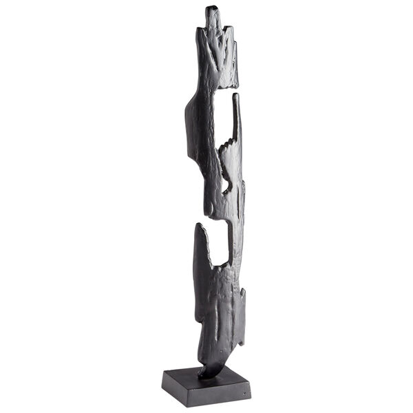Matte Black Caveat Sculpture, image 1