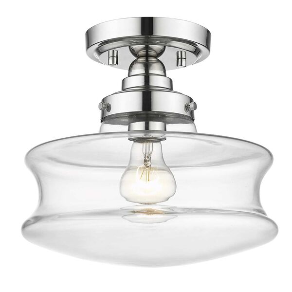 Keal One-Light Convertible Semi-Flush Mount with Clear Glass, image 5