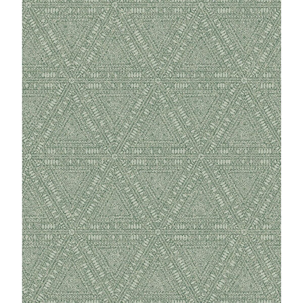 Norlander Green Norse Tribal Wallpaper - SAMPLE SWATCH ONLY, image 1
