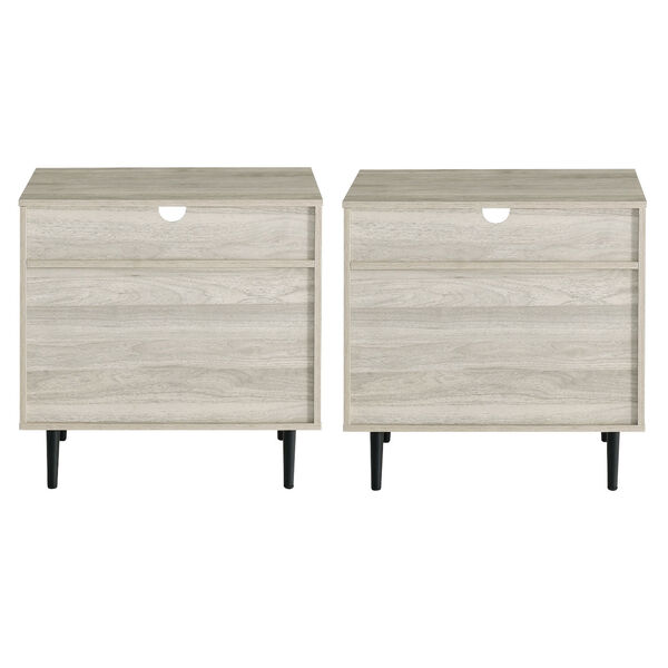 Lincoln Birch Storage Nightstand, Set of Two, image 5