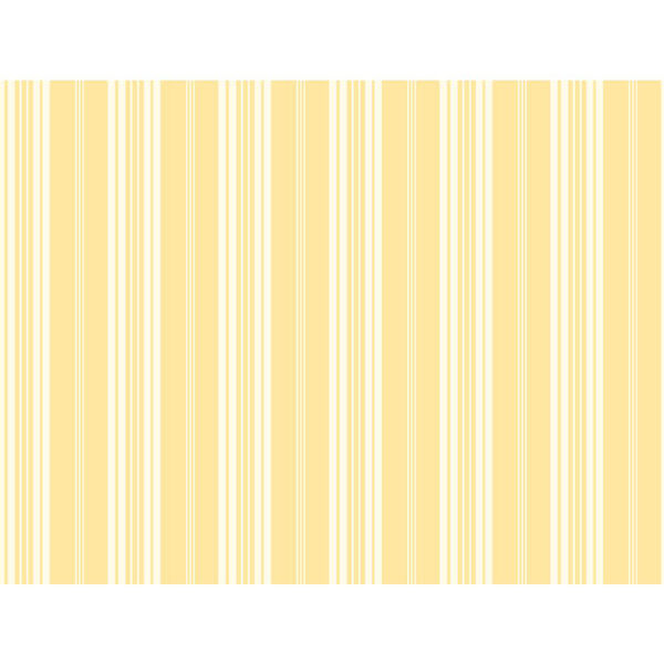 Waverly Stripes Yellow Bootcut Stripe Wallpaper: Sample Swatch Only, image 1