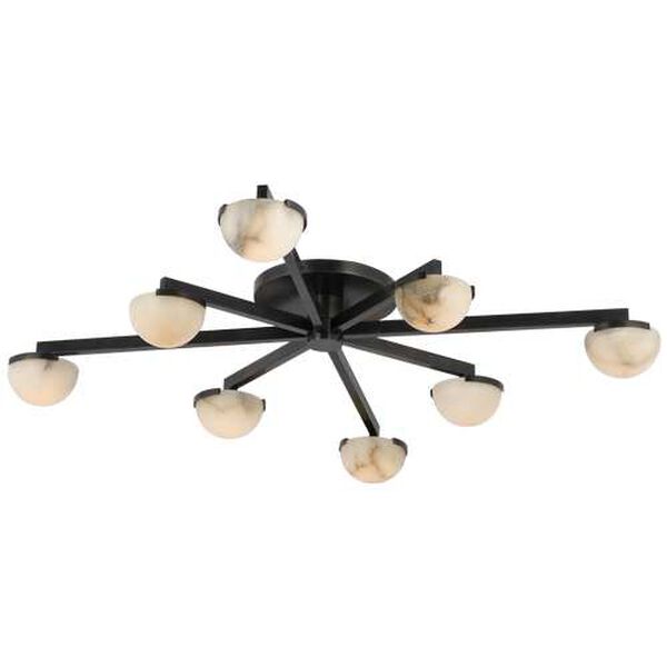 Pedra Bronze Eight-Light LED Large Staggered Arm Flush Mount by Kelly Wearstler, image 1