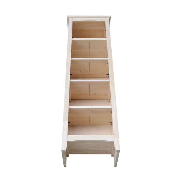 Beige Bookcase with Four Shelves, image 4