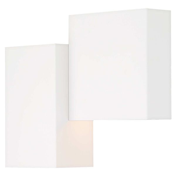 Madrid Matte White Two-Light LED Wall Sconce, image 1