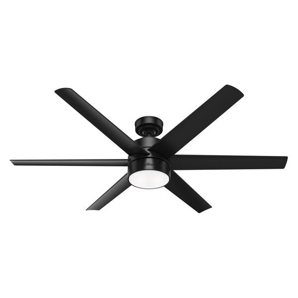 Solaria Matte Black 60-Inch LED Ceiling Fan, image 1