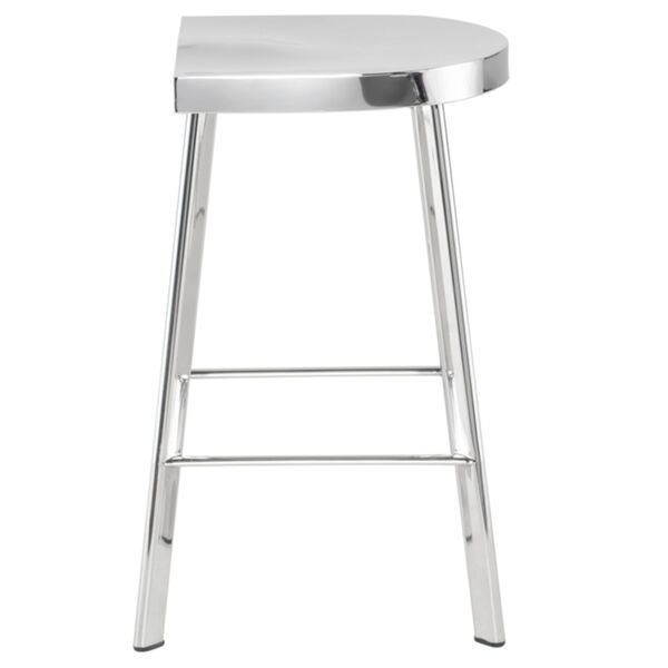 Icon Polished Silver Counter Stool, image 3