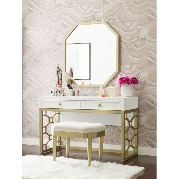 Chelsea by Rachael Ray White with Gold Accents Kids Desk, image 3