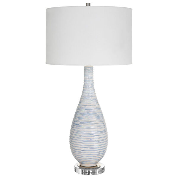 Clariot Soft Blue and White Table Lamp, image 4