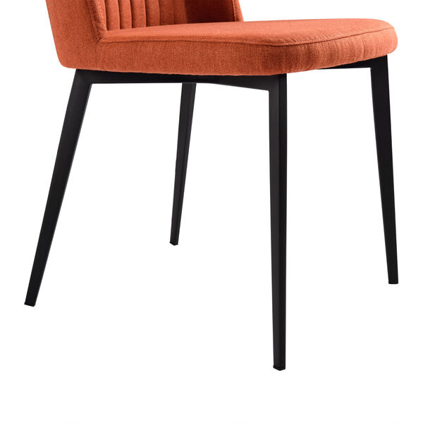 Maine Orange with Matte Black Dining Chair, Set of Two, image 6