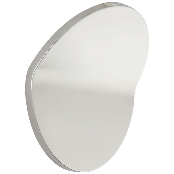 Bend Large Round Light in Polished Nickel by Peter Bristol, image 1