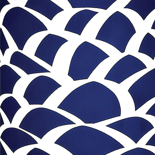Scales Navy Blue and White One-Light Table Lamp, image 6