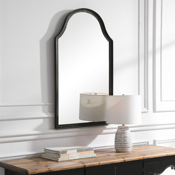 Aster Black and Silver Arch Wall Mirror, image 1