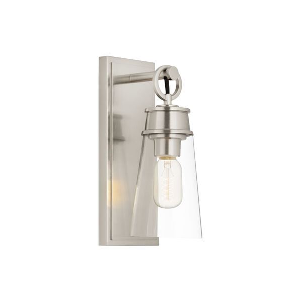 Wentworth Brushed Nickel 12-Inch One-Light Wall Sconce, image 1