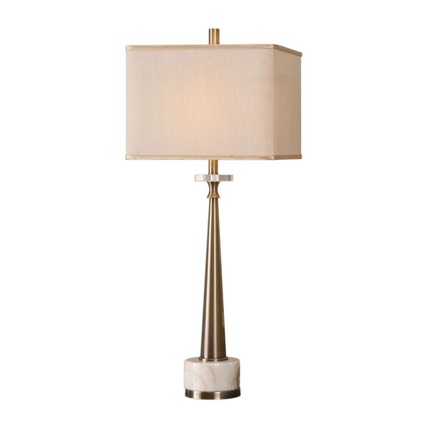 Verner Tapered Brass Table Lamp, image 1