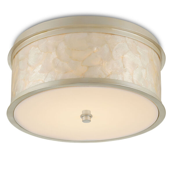 Neith Sea Pearl and Natural One-Light Integrated LED Flush Mount, image 3