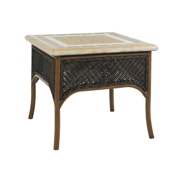 Island Estate Lanai Brown and Beige Accent Table, image 1