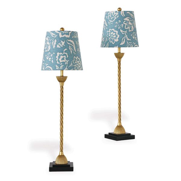 Delfern Gold One-Light Buffet Table Lamp, Set of Two, image 1