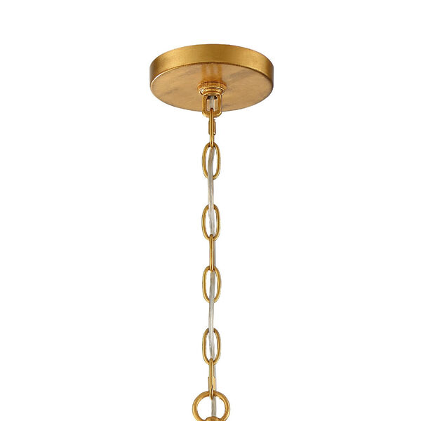 Roxy Antique Gold 14-Inch Three-Light Chandelier, image 4