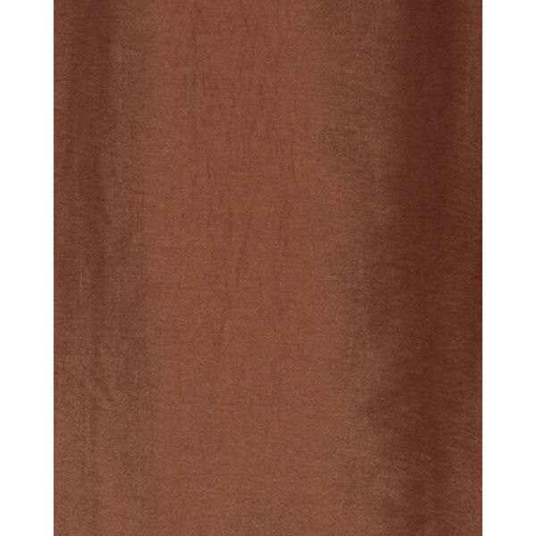 Half Ds Copper Brown 108 X 50, Copper Brown Faux Silk Taffeta Curtain Panel White 6
