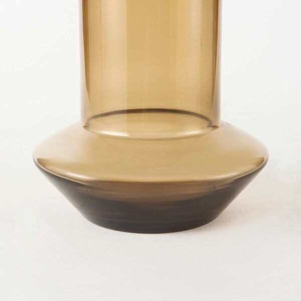 Amrita Golden Brown Eight-Inch Glass Vase, image 6