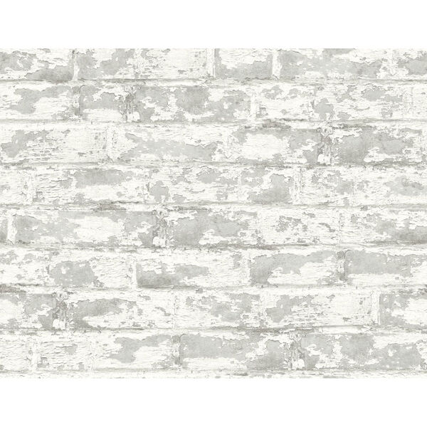 Lillian August Luxe Haven Gray Soho Brick Peel and Stick Wallpaper, image 2