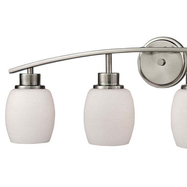 Casual Mission Brushed Nickel Four-Light Bath Vanity, image 2