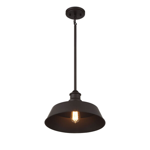 Oil Rubbed Bronze 14-Inch One-Light Pendant, image 4