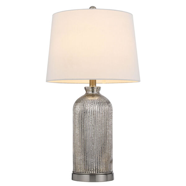 Towson Antique Silver Two-Light Glass Table Lamp, Set of 2, image 4