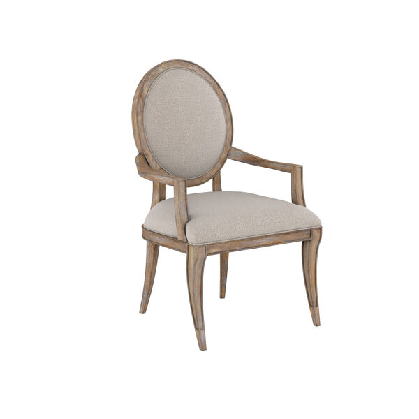 Architrave Brown Oval Arm Chair, image 1