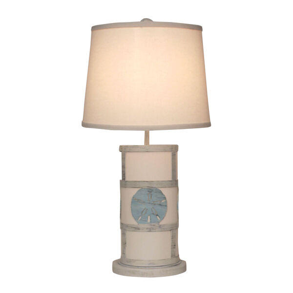 Coastal Lighting Cottage with Atlantic Gray Two-Light Table Lamp, image 1