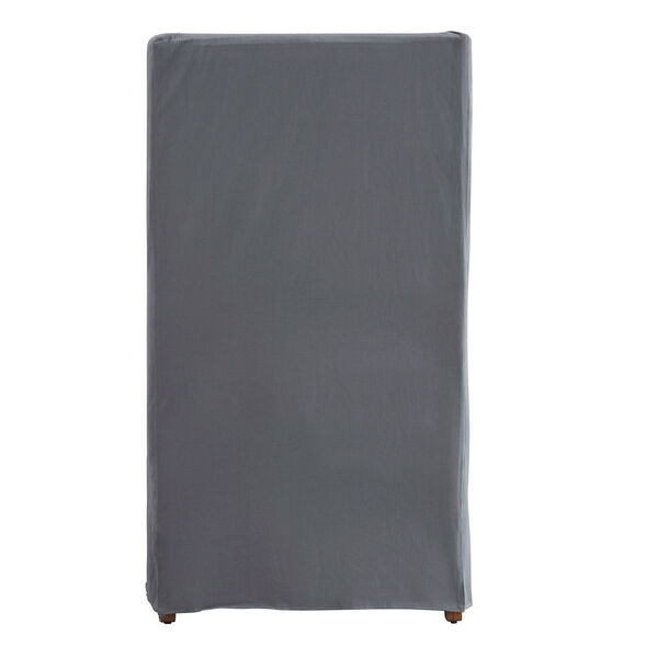 Lisle Grey Slipcover Wingback Host Chair, image 4