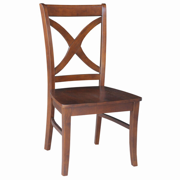 Salerno Dining Chair Espresso Wooden Seat, Set of Two, image 2