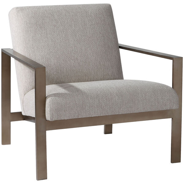 Wills Antique Brushed Brass Accent Chair, image 1