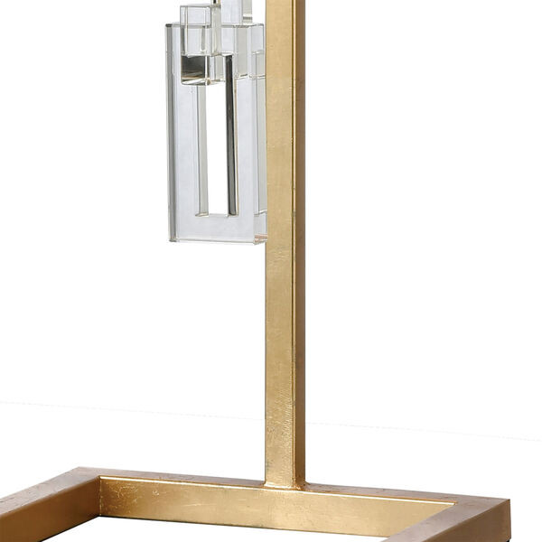 Auberge Gold Leaf with Clear Crystal One-Light Table Lamp, image 4