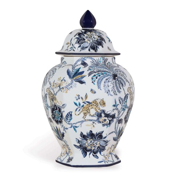 Braganza Blue Decorative Jar, image 3