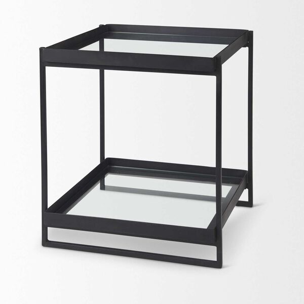 Trey Black and Clear Accent Table, image 5