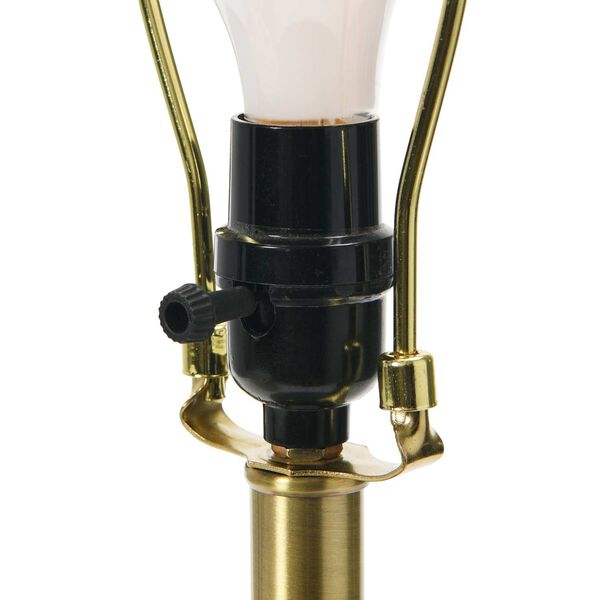 Black One-Light 14-Inch Round Desk Lamp, image 4