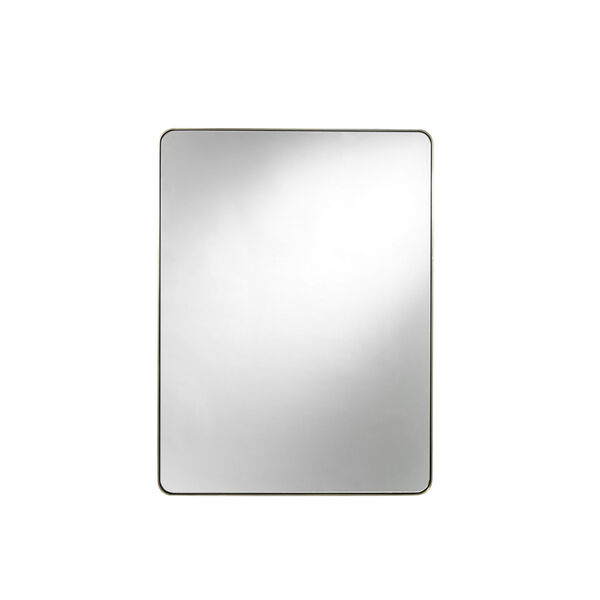Brushed Brass Accent Mirror, image 1