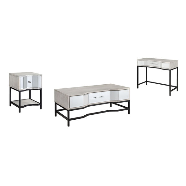 Gabby White Black Console Table, image 5